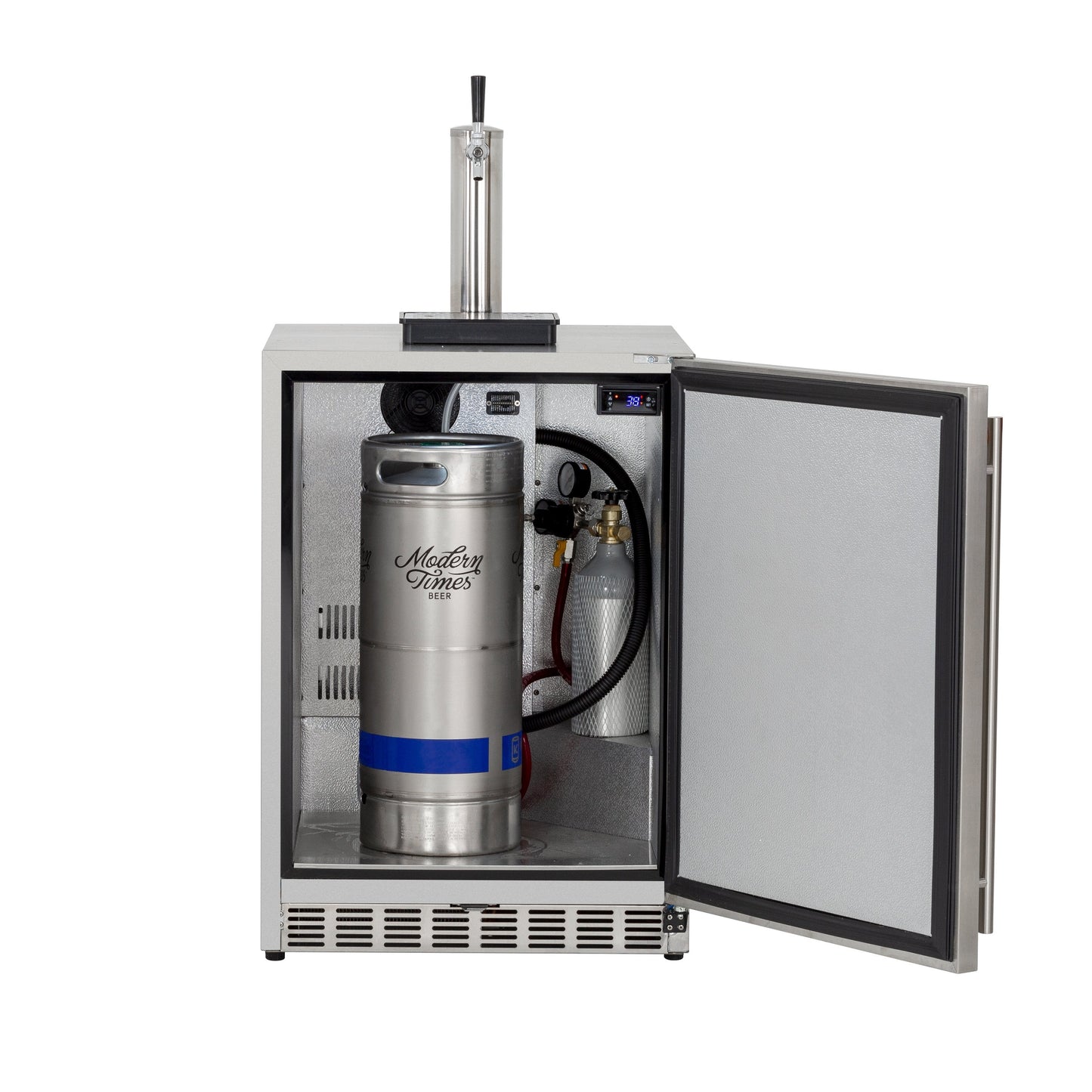 6.6c Deluxe Outdoor Rated Single Tap Kegerator Completed by Summerset