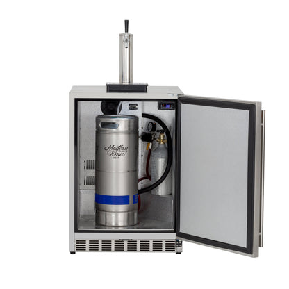 6.6c Deluxe Outdoor Rated Single Tap Kegerator Completed by Summerset