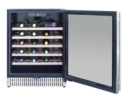 24" Outdoor Rated Dual Zone Wine Cooler by Summerset