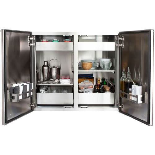 Madera Vertical Dry Storage Pantry 40x34 Teak