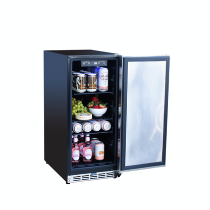 15" Outdoor Rated Fridge w/Stainless Door by Summerset