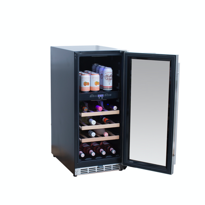 15" Outdoor Rated Dual Zone Wine Cooler by Summerset