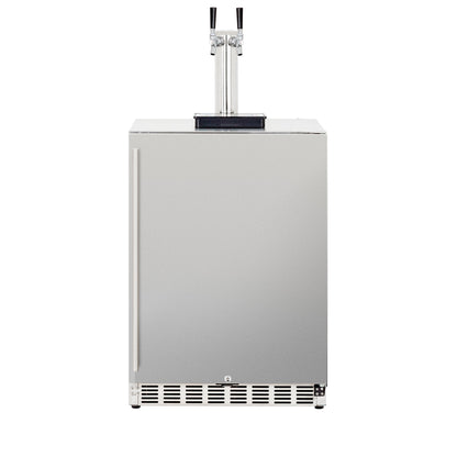 6.6c Deluxe Outdoor Rated Double Tap Kegerator - Completed by Summerset