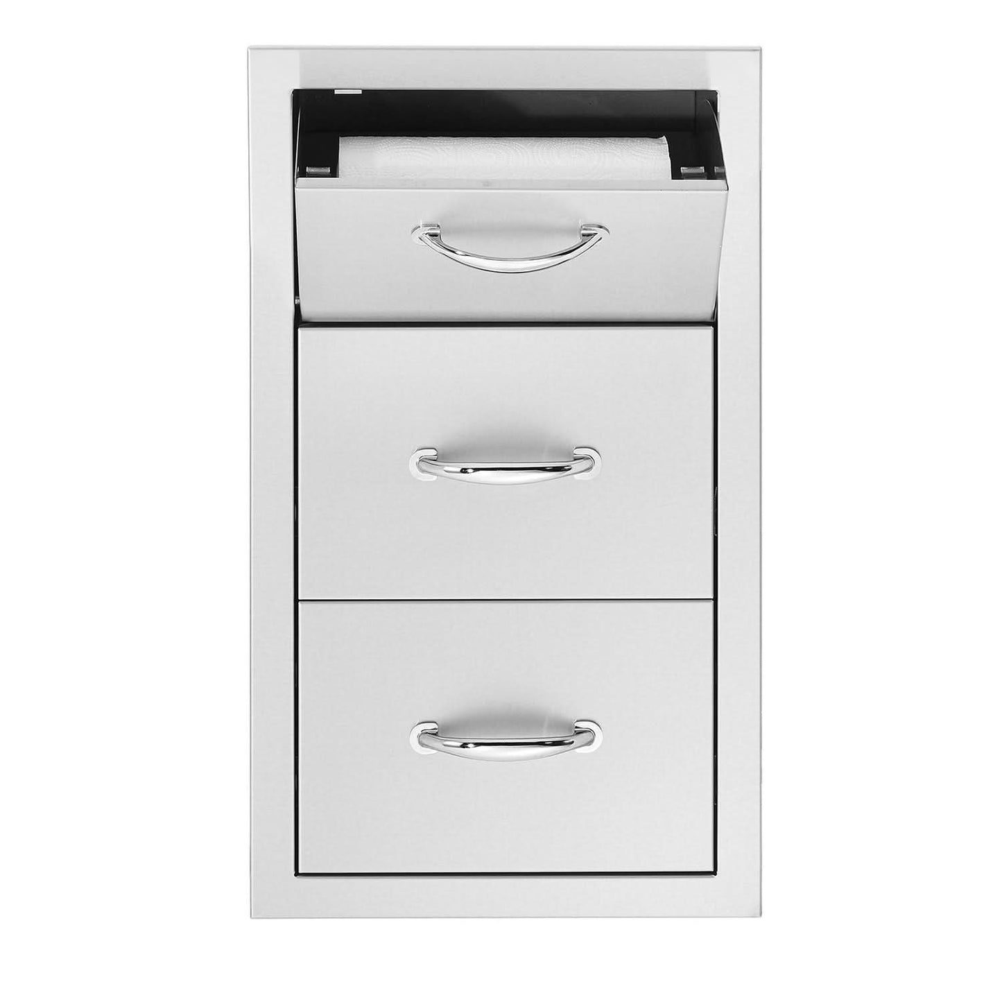 Vertical 2-Drawer Paper Towel Combo Masonry 17